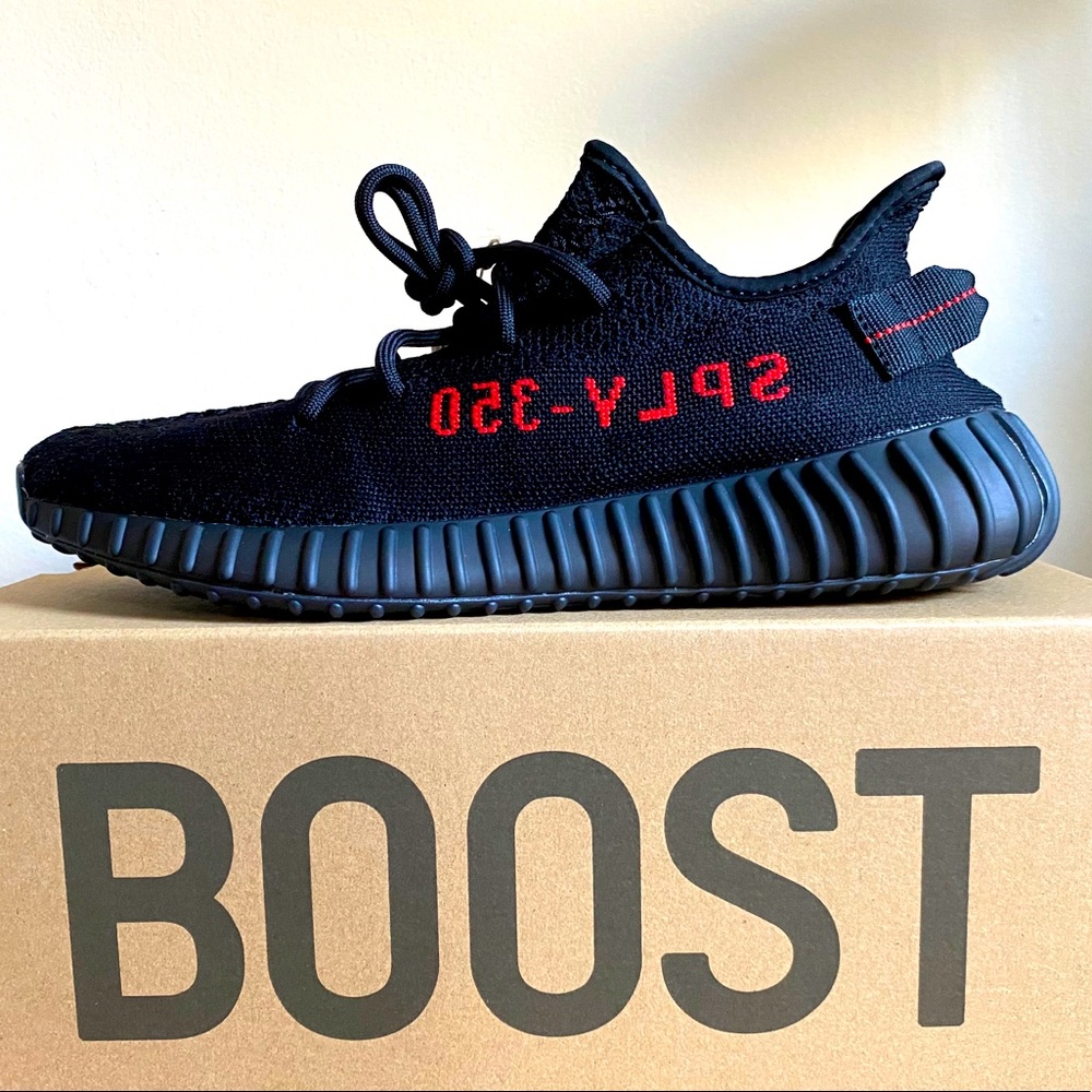 Yeezy Boost 350 V2 Black/Red Size 10